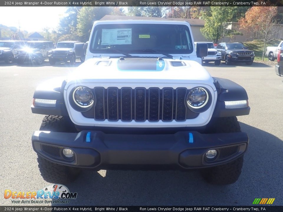 2024 Jeep Wrangler 4-Door Rubicon X 4xe Hybrid Bright White / Black Photo #7