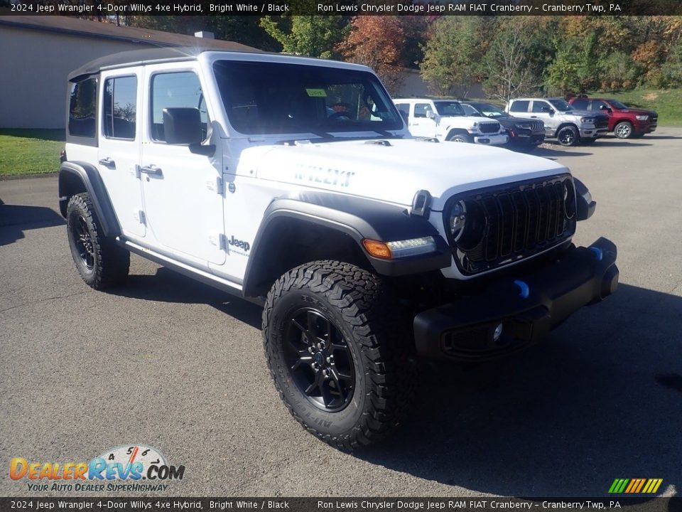 2024 Jeep Wrangler 4-Door Willys 4xe Hybrid Bright White / Black Photo #8