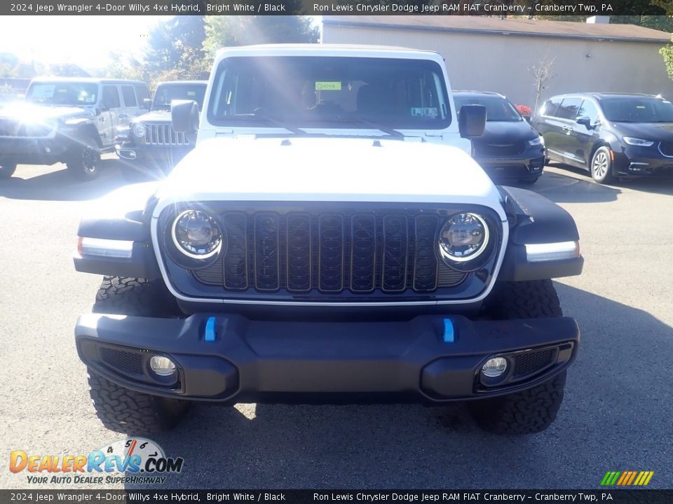 2024 Jeep Wrangler 4-Door Willys 4xe Hybrid Bright White / Black Photo #9