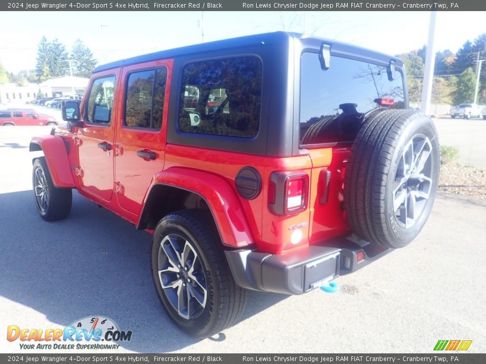 2024 Jeep Wrangler 4-Door Sport S 4xe Hybrid Firecracker Red / Black Photo #3