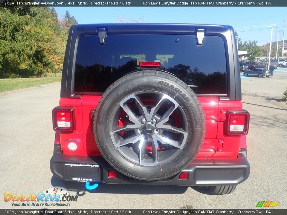 2024 Jeep Wrangler 4-Door Sport S 4xe Hybrid Firecracker Red / Black Photo #4