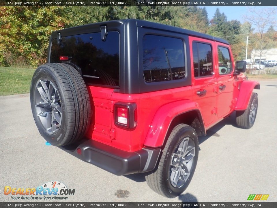 2024 Jeep Wrangler 4-Door Sport S 4xe Hybrid Firecracker Red / Black Photo #5