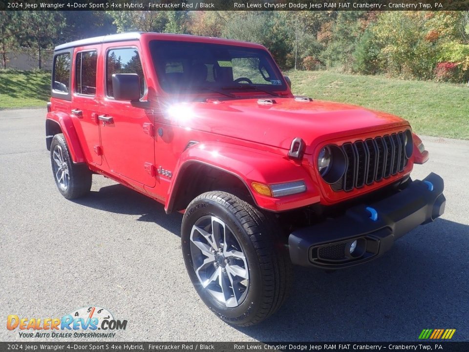 2024 Jeep Wrangler 4-Door Sport S 4xe Hybrid Firecracker Red / Black Photo #7