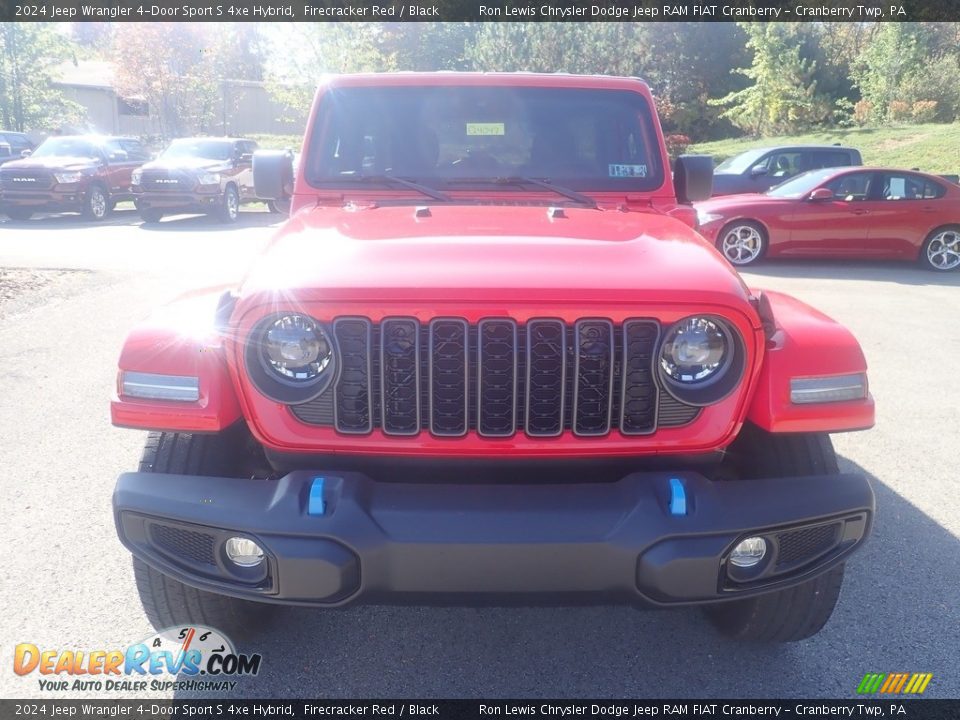 2024 Jeep Wrangler 4-Door Sport S 4xe Hybrid Firecracker Red / Black Photo #8