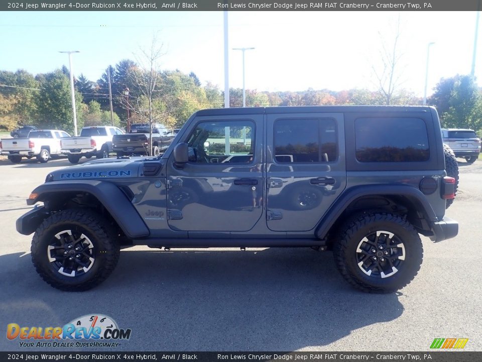 2024 Jeep Wrangler 4-Door Rubicon X 4xe Hybrid Anvil / Black Photo #2