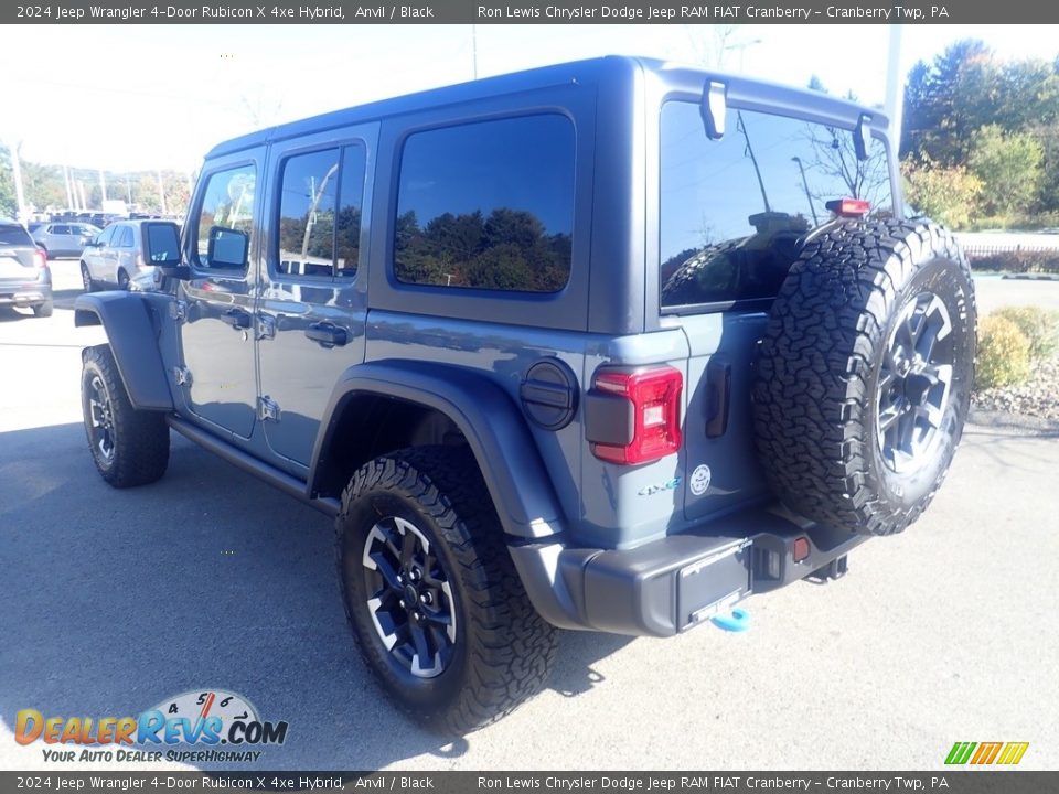 2024 Jeep Wrangler 4-Door Rubicon X 4xe Hybrid Anvil / Black Photo #3