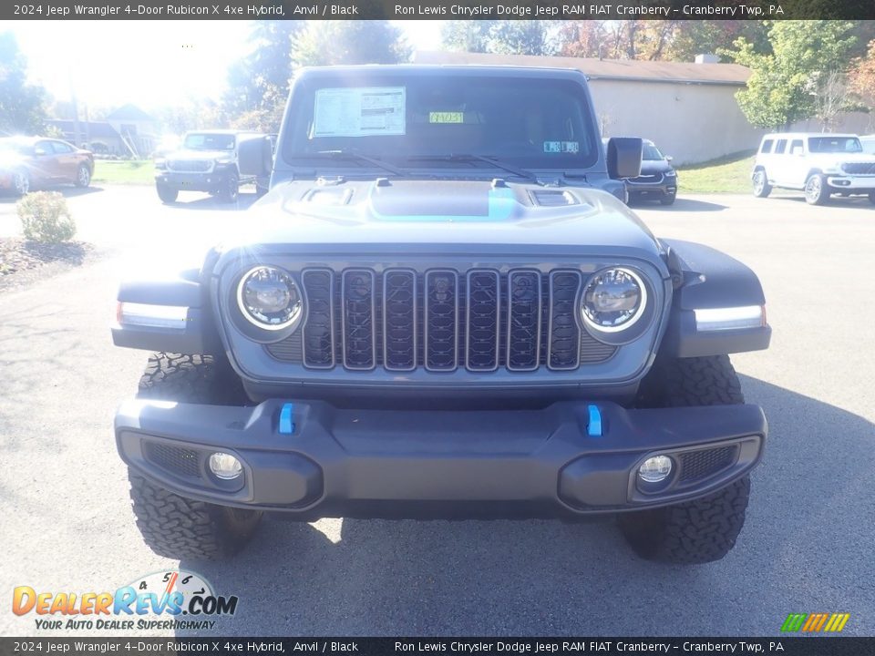 2024 Jeep Wrangler 4-Door Rubicon X 4xe Hybrid Anvil / Black Photo #8