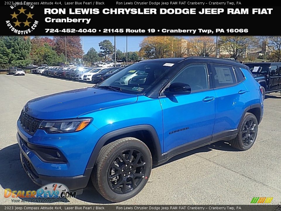 2023 Jeep Compass Altitude 4x4 Laser Blue Pearl / Black Photo #1