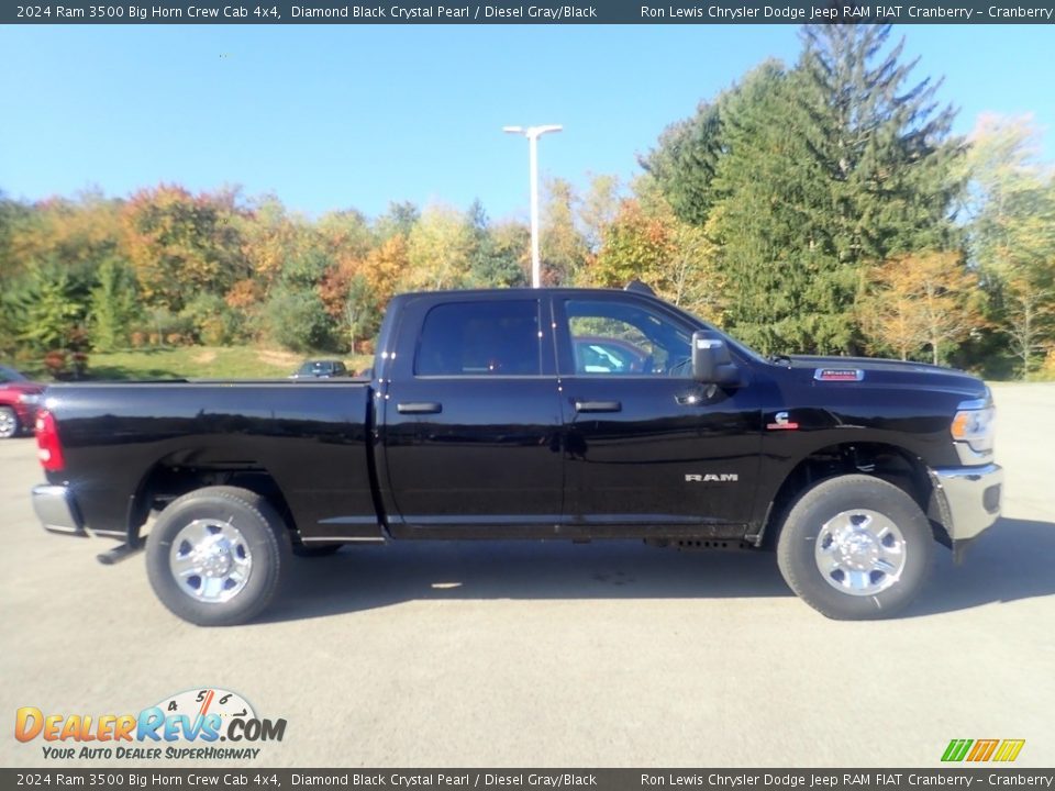 2024 Ram 3500 Big Horn Crew Cab 4x4 Diamond Black Crystal Pearl / Diesel Gray/Black Photo #5