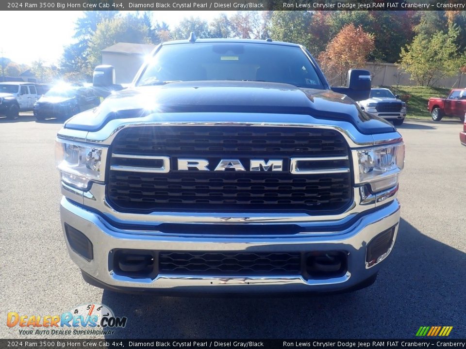 2024 Ram 3500 Big Horn Crew Cab 4x4 Diamond Black Crystal Pearl / Diesel Gray/Black Photo #7