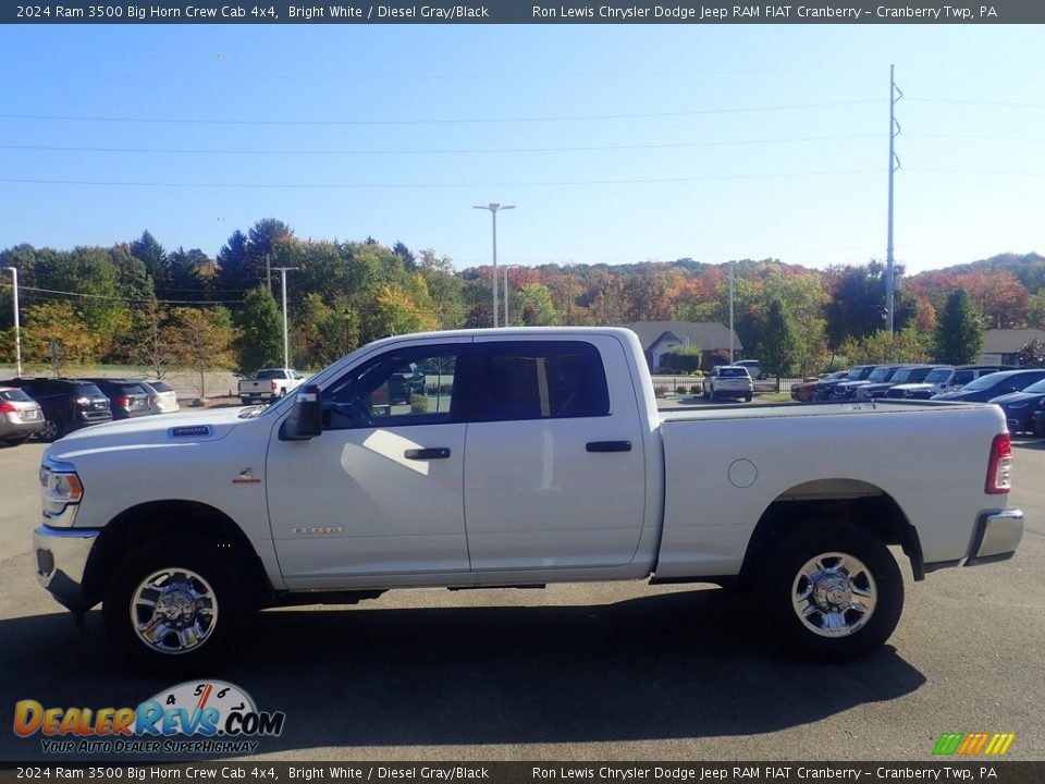 2024 Ram 3500 Big Horn Crew Cab 4x4 Bright White / Diesel Gray/Black Photo #2