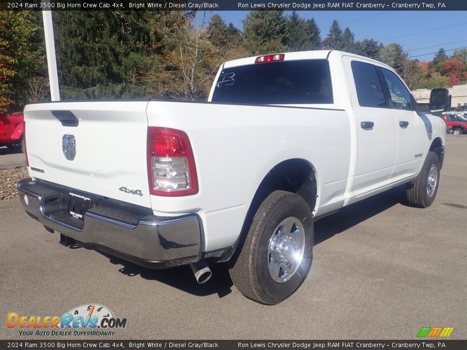 2024 Ram 3500 Big Horn Crew Cab 4x4 Bright White / Diesel Gray/Black Photo #5