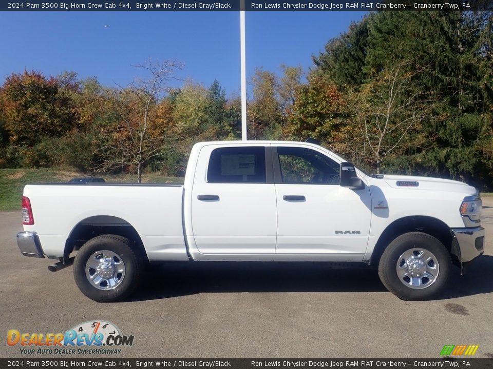 2024 Ram 3500 Big Horn Crew Cab 4x4 Bright White / Diesel Gray/Black Photo #6