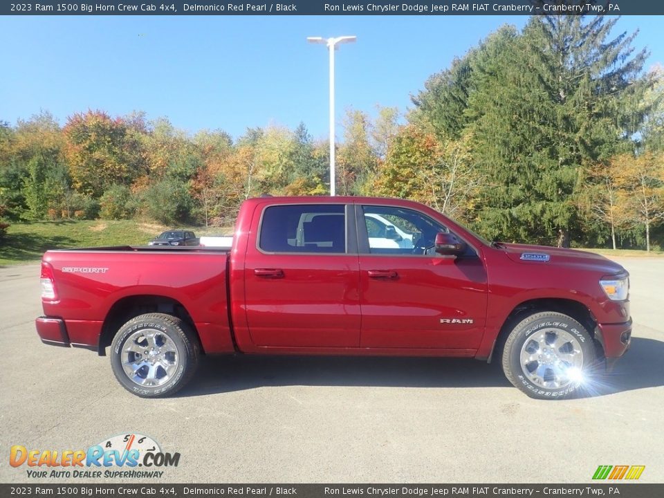 Delmonico Red Pearl 2023 Ram 1500 Big Horn Crew Cab 4x4 Photo #5