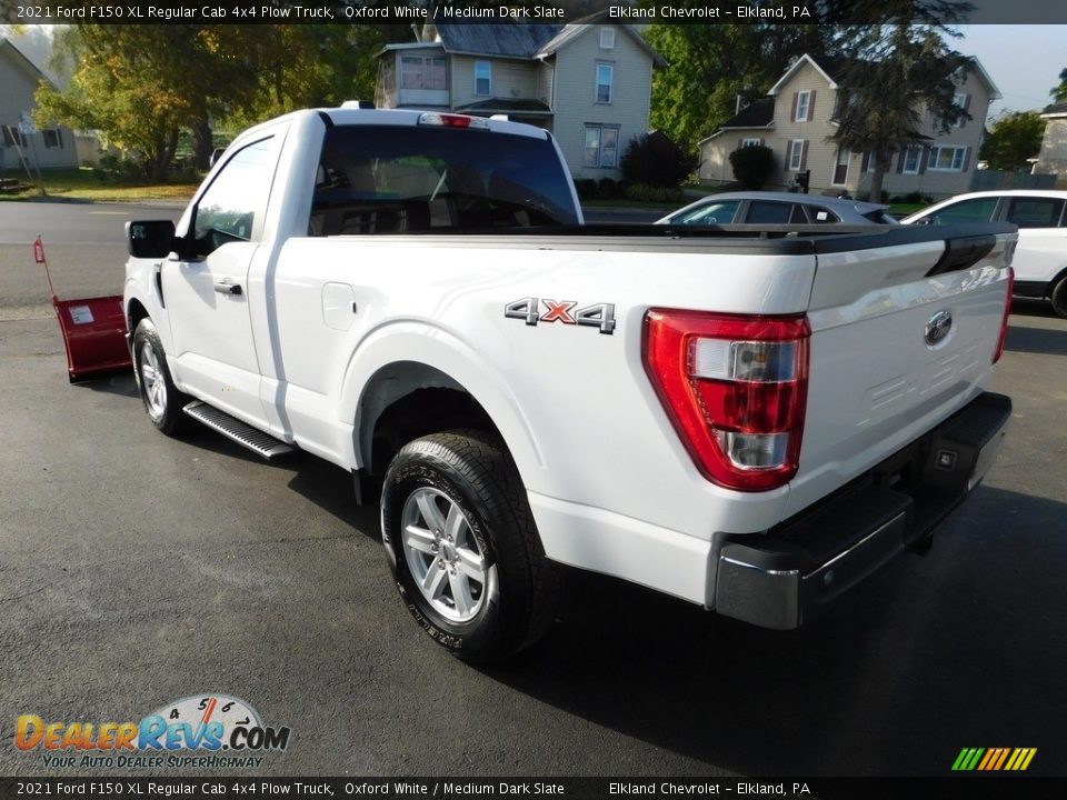 2021 Ford F150 XL Regular Cab 4x4 Plow Truck Oxford White / Medium Dark Slate Photo #10