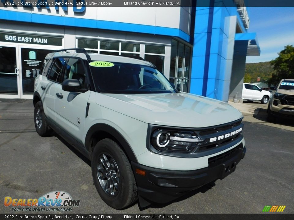 2022 Ford Bronco Sport Big Bend 4x4 Cactus Gray / Ebony Photo #4