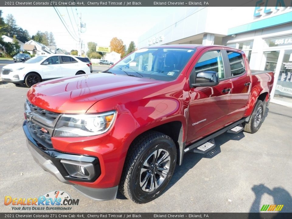 2021 Chevrolet Colorado Z71 Crew Cab 4x4 Cherry Red Tintcoat / Jet Black Photo #2