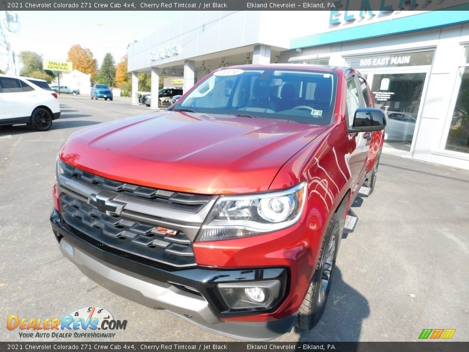 2021 Chevrolet Colorado Z71 Crew Cab 4x4 Cherry Red Tintcoat / Jet Black Photo #3