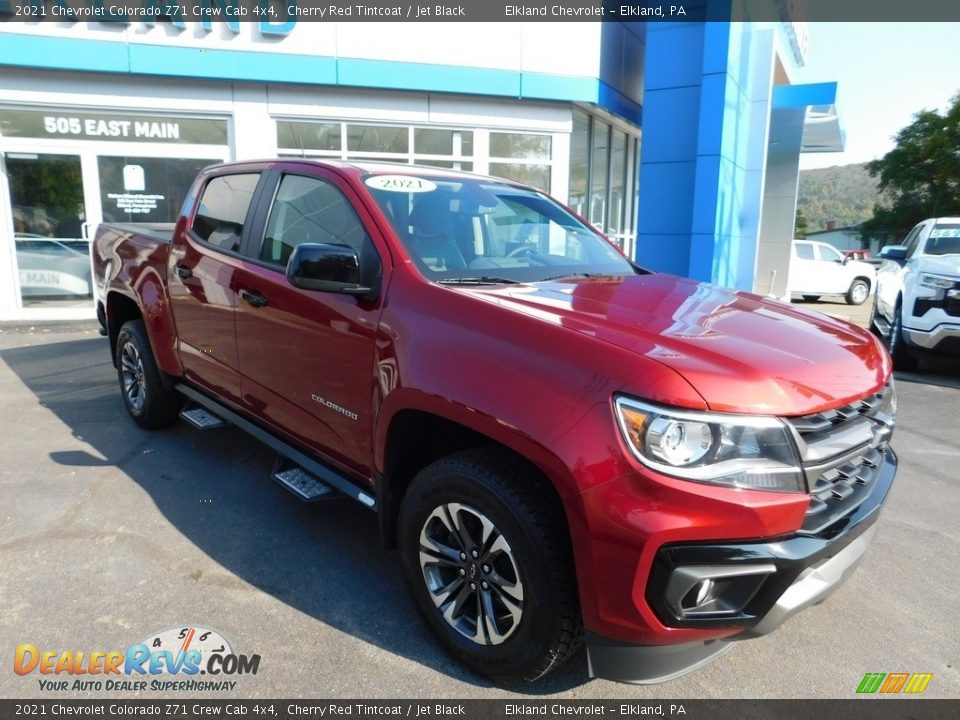 2021 Chevrolet Colorado Z71 Crew Cab 4x4 Cherry Red Tintcoat / Jet Black Photo #5