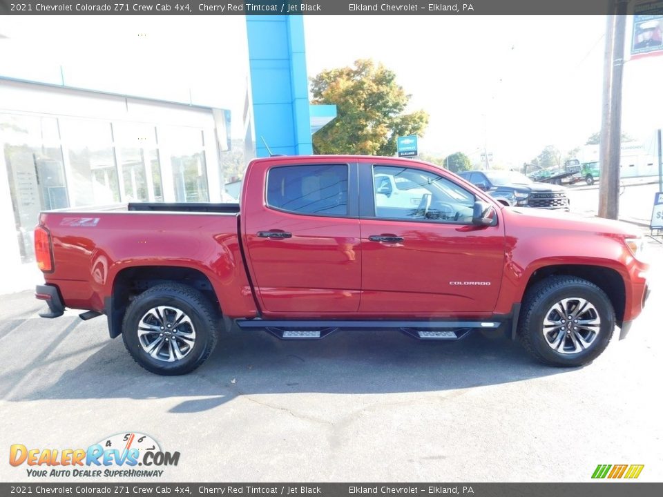 2021 Chevrolet Colorado Z71 Crew Cab 4x4 Cherry Red Tintcoat / Jet Black Photo #7