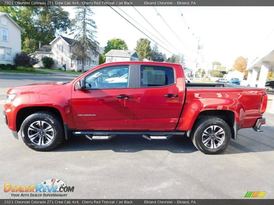 2021 Chevrolet Colorado Z71 Crew Cab 4x4 Cherry Red Tintcoat / Jet Black Photo #11