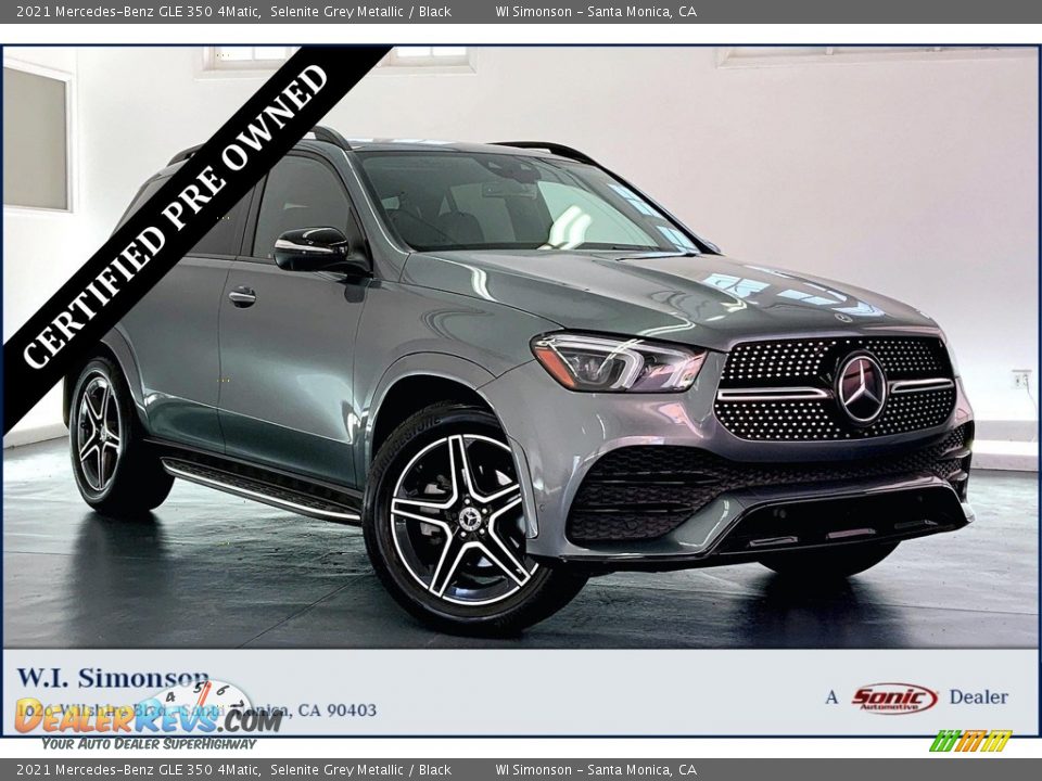 2021 Mercedes-Benz GLE 350 4Matic Selenite Grey Metallic / Black Photo #1