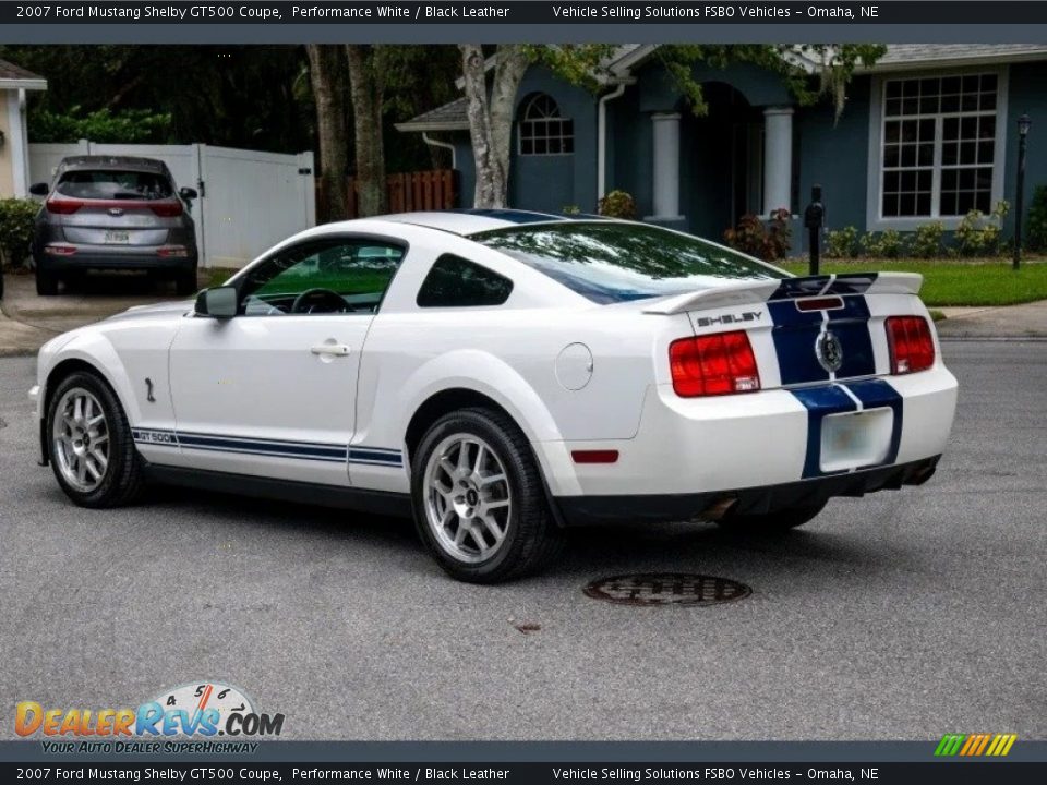 2007 Ford Mustang Shelby GT500 Coupe Performance White / Black Leather Photo #2