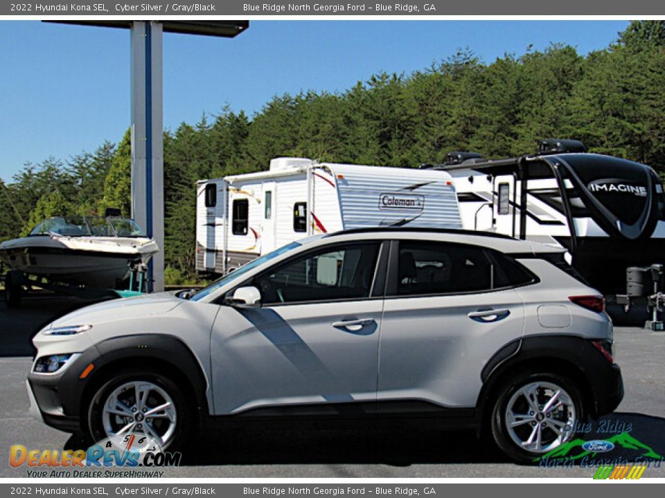 Cyber Silver 2022 Hyundai Kona SEL Photo #2