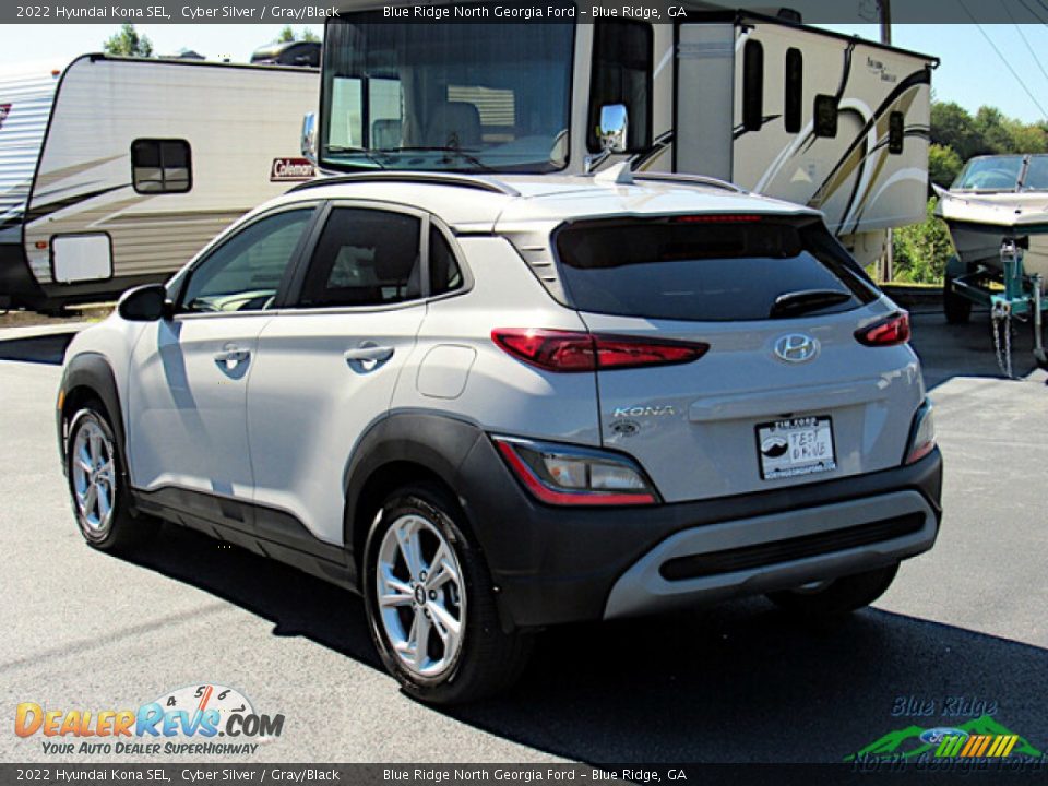 2022 Hyundai Kona SEL Cyber Silver / Gray/Black Photo #3