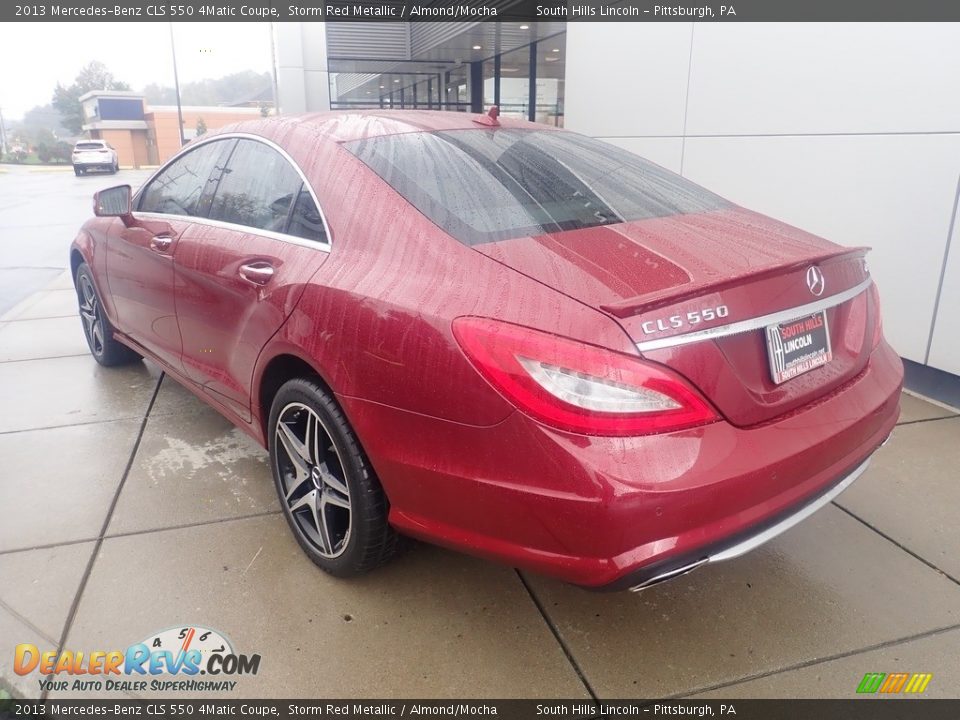 2013 Mercedes-Benz CLS 550 4Matic Coupe Storm Red Metallic / Almond/Mocha Photo #3