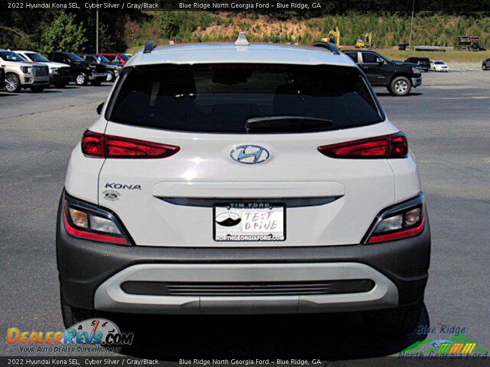 2022 Hyundai Kona SEL Cyber Silver / Gray/Black Photo #4