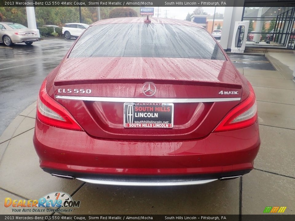 2013 Mercedes-Benz CLS 550 4Matic Coupe Storm Red Metallic / Almond/Mocha Photo #4