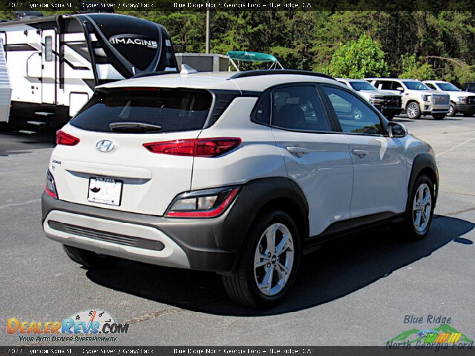 2022 Hyundai Kona SEL Cyber Silver / Gray/Black Photo #5