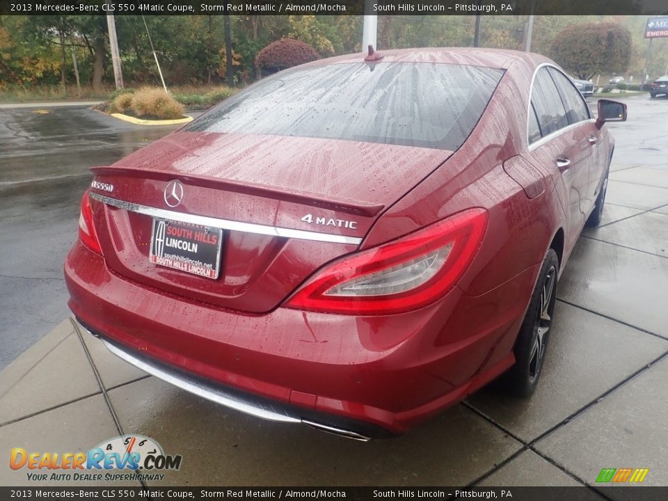2013 Mercedes-Benz CLS 550 4Matic Coupe Storm Red Metallic / Almond/Mocha Photo #6