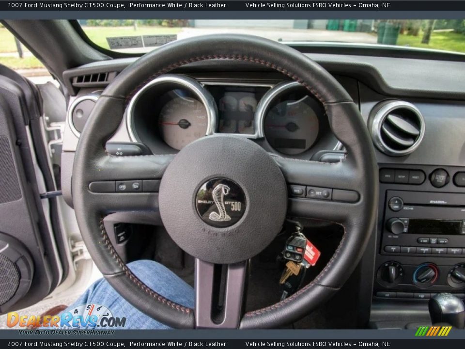 2007 Ford Mustang Shelby GT500 Coupe Performance White / Black Leather Photo #6