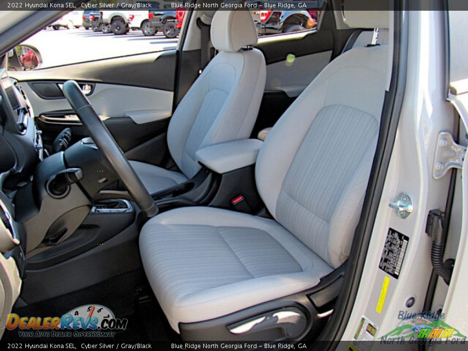 Gray/Black Interior - 2022 Hyundai Kona SEL Photo #11