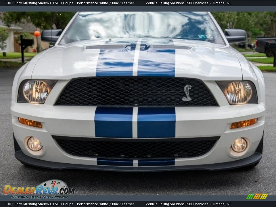 2007 Ford Mustang Shelby GT500 Coupe Performance White / Black Leather Photo #21