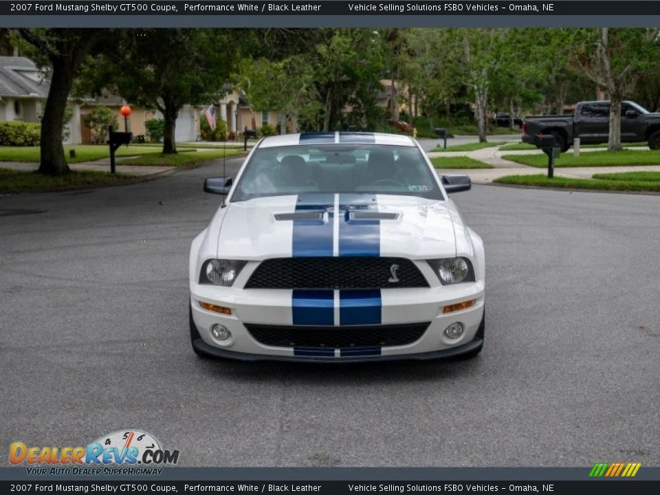 2007 Ford Mustang Shelby GT500 Coupe Performance White / Black Leather Photo #23