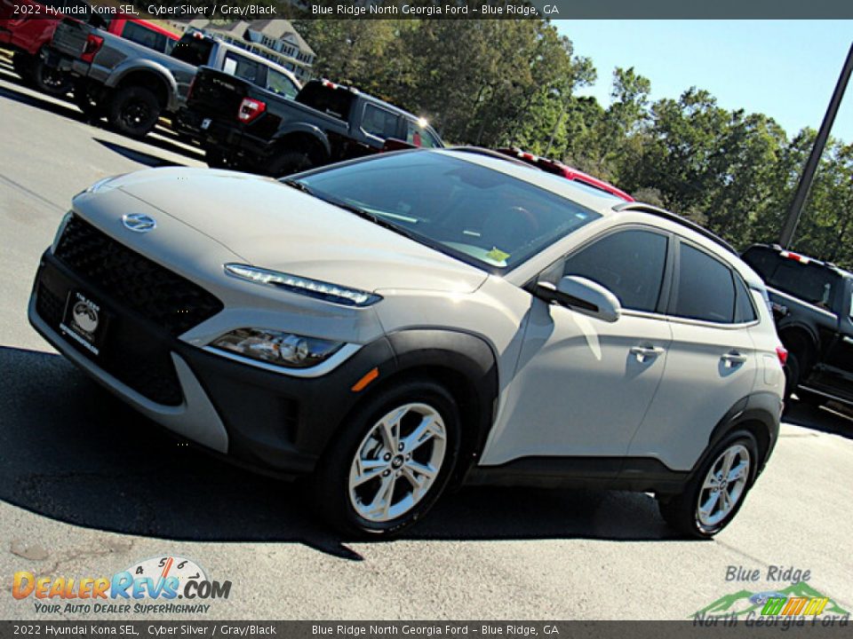 2022 Hyundai Kona SEL Cyber Silver / Gray/Black Photo #25