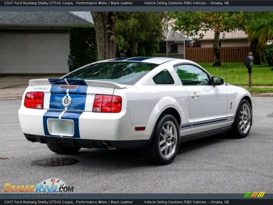 2007 Ford Mustang Shelby GT500 Coupe Performance White / Black Leather Photo #24