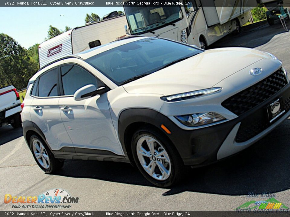 2022 Hyundai Kona SEL Cyber Silver / Gray/Black Photo #26