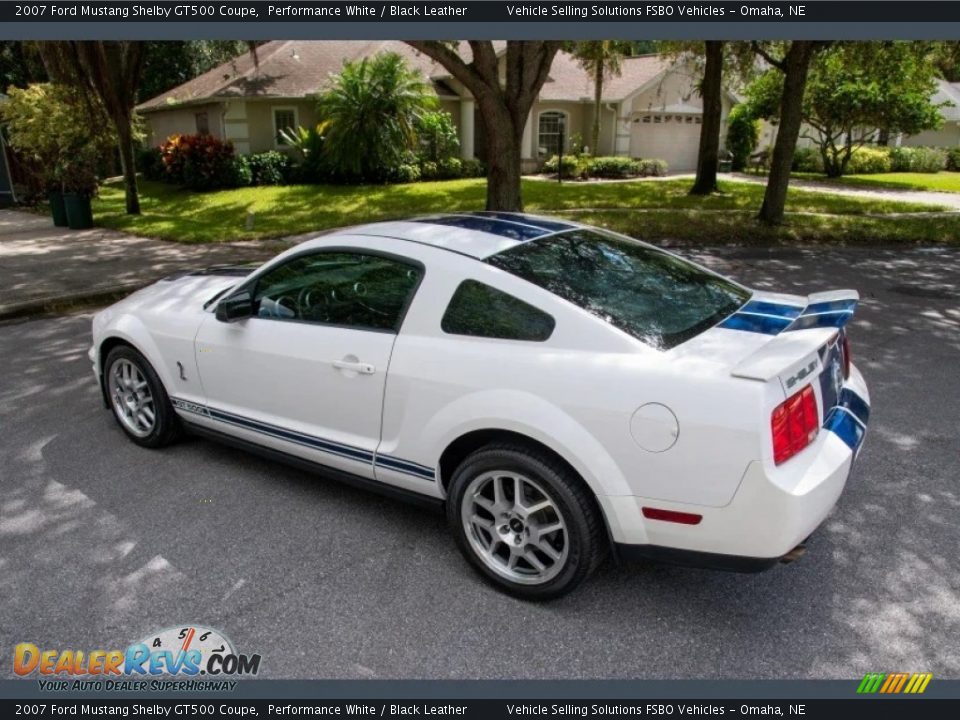 2007 Ford Mustang Shelby GT500 Coupe Performance White / Black Leather Photo #25