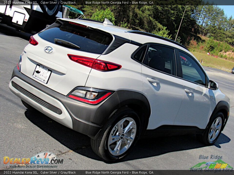 2022 Hyundai Kona SEL Cyber Silver / Gray/Black Photo #27