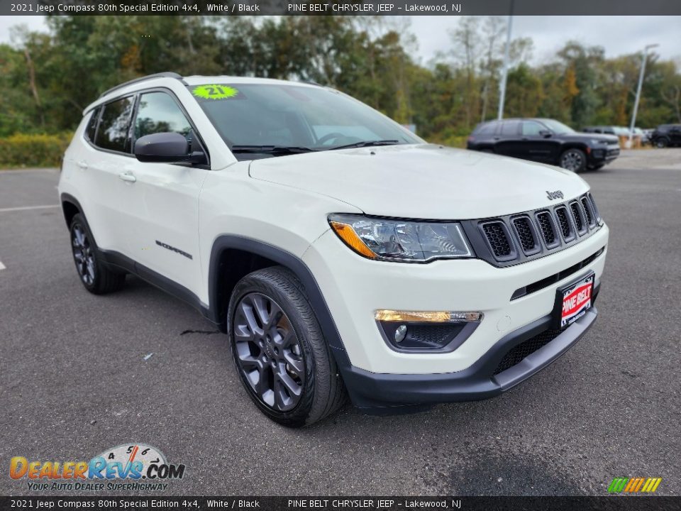 2021 Jeep Compass 80th Special Edition 4x4 White / Black Photo #21