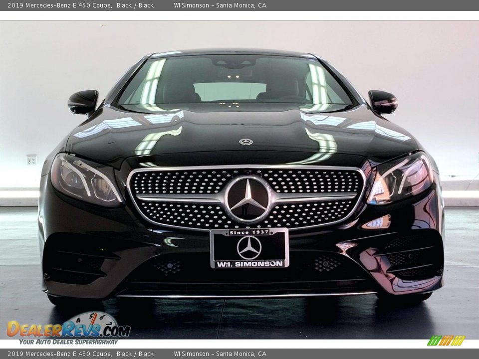 2019 Mercedes-Benz E 450 Coupe Black / Black Photo #2