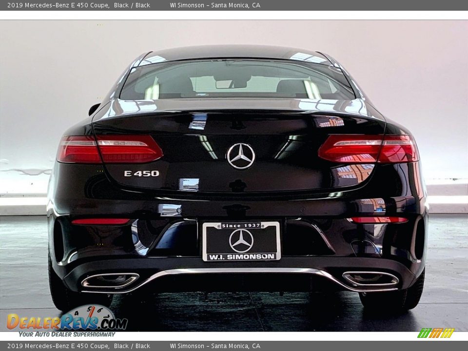 2019 Mercedes-Benz E 450 Coupe Black / Black Photo #3