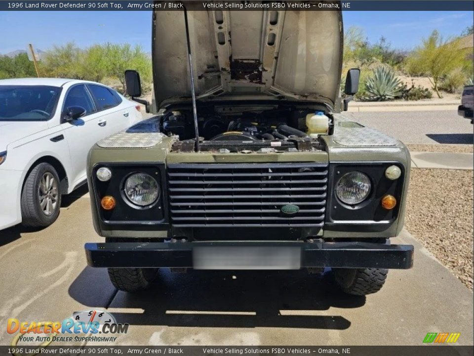 Army Green 1996 Land Rover Defender 90 Soft Top Photo #7