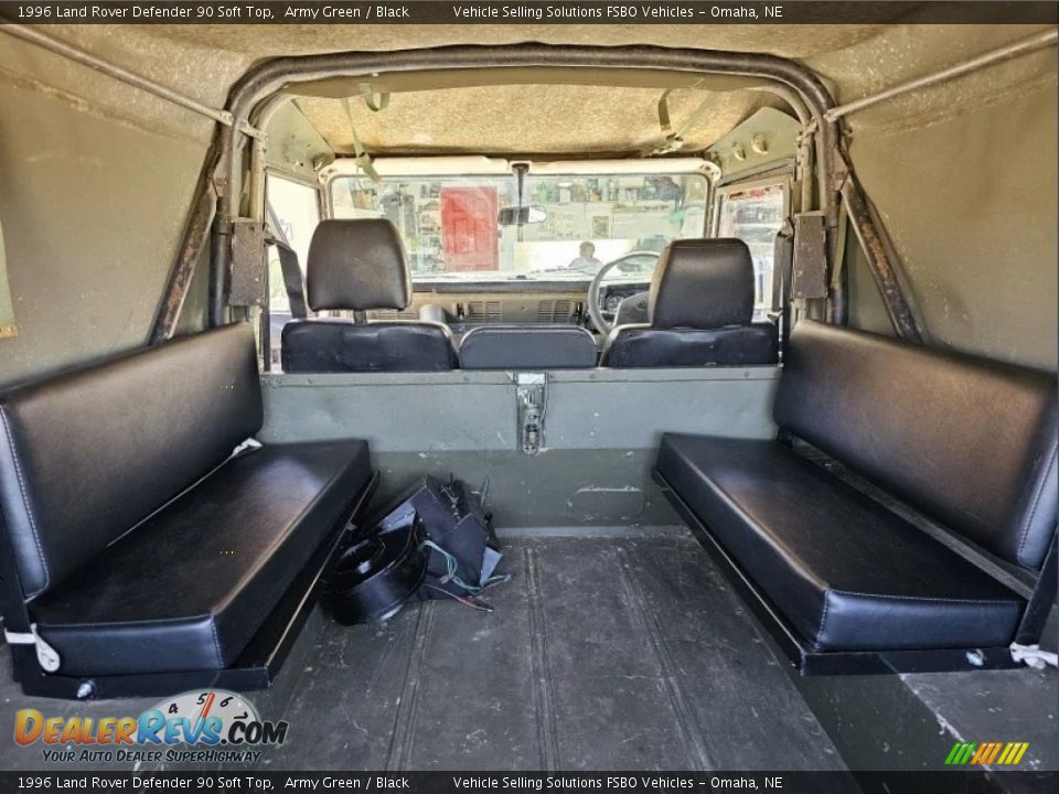 Rear Seat of 1996 Land Rover Defender 90 Soft Top Photo #9