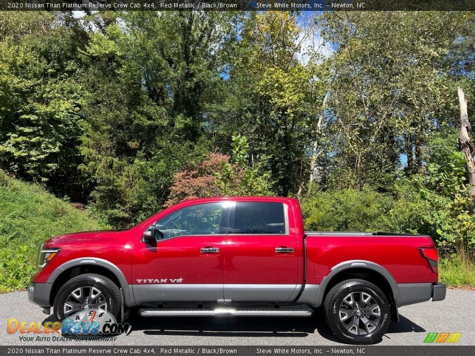 Red Metallic 2020 Nissan Titan Platinum Reserve Crew Cab 4x4 Photo #1