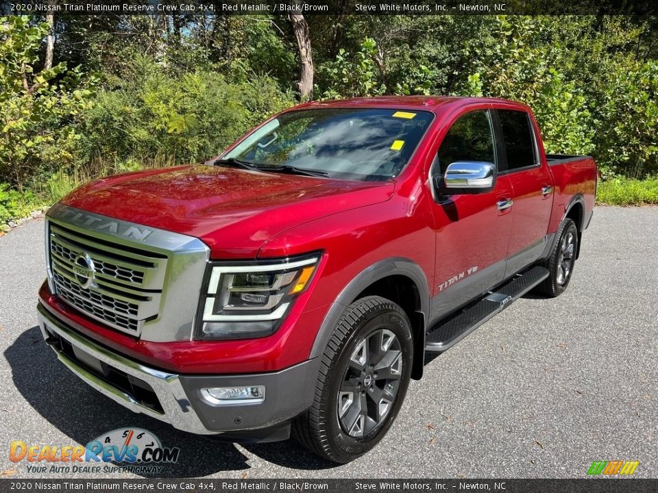 Red Metallic 2020 Nissan Titan Platinum Reserve Crew Cab 4x4 Photo #2